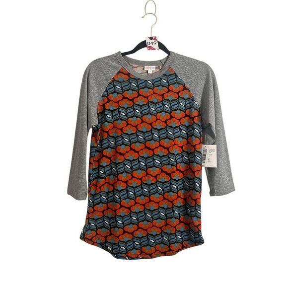 LuLaRoe Womens Top Small Floral Raglan Tee - Picture 1 of 4